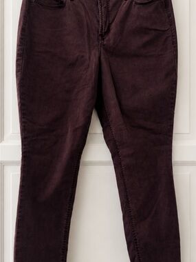 Old Navy Rockstar Super Skinny High-Rise Burgundy Jeans Size 12